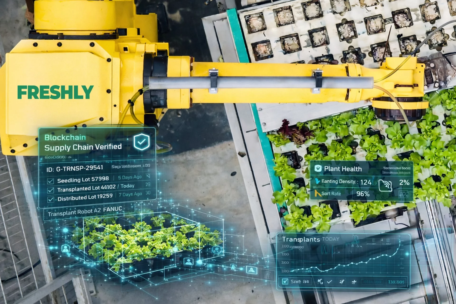 FRESHLY Fanuc robot automation blockchain